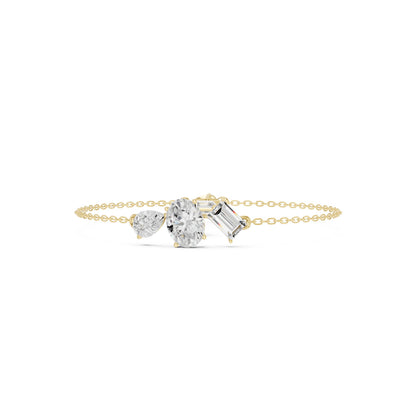Pear Chain Lab Grown Diamond Bracelet