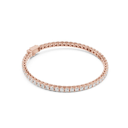 Round Tennis Lab Grown Diamond Bracelet