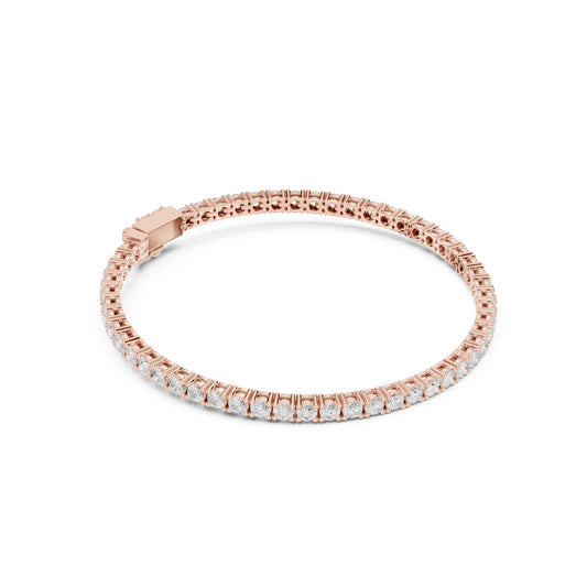 Round Tennis Lab Grown Diamond Bracelet
