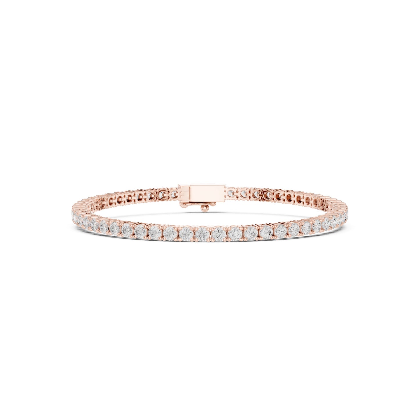 Round Tennis Lab Grown Diamond Bracelet