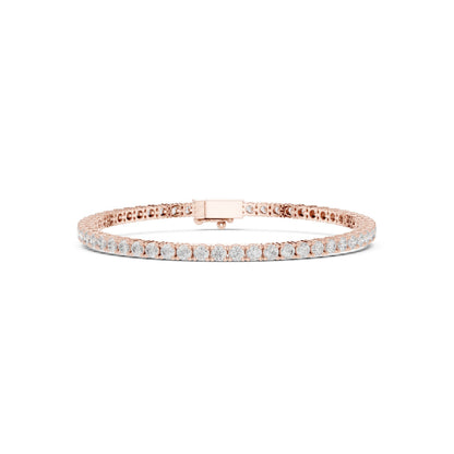 Round Tennis Lab Grown Diamond Bracelet
