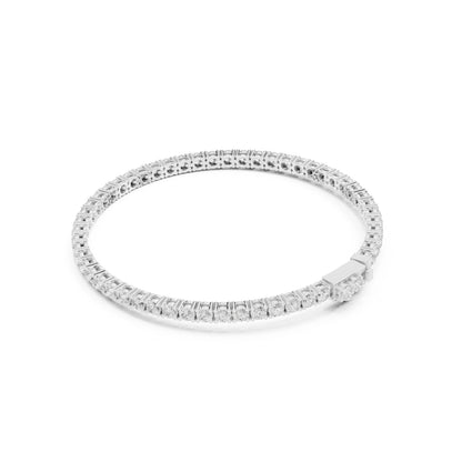 Round Tennis Lab Grown Diamond Bracelet