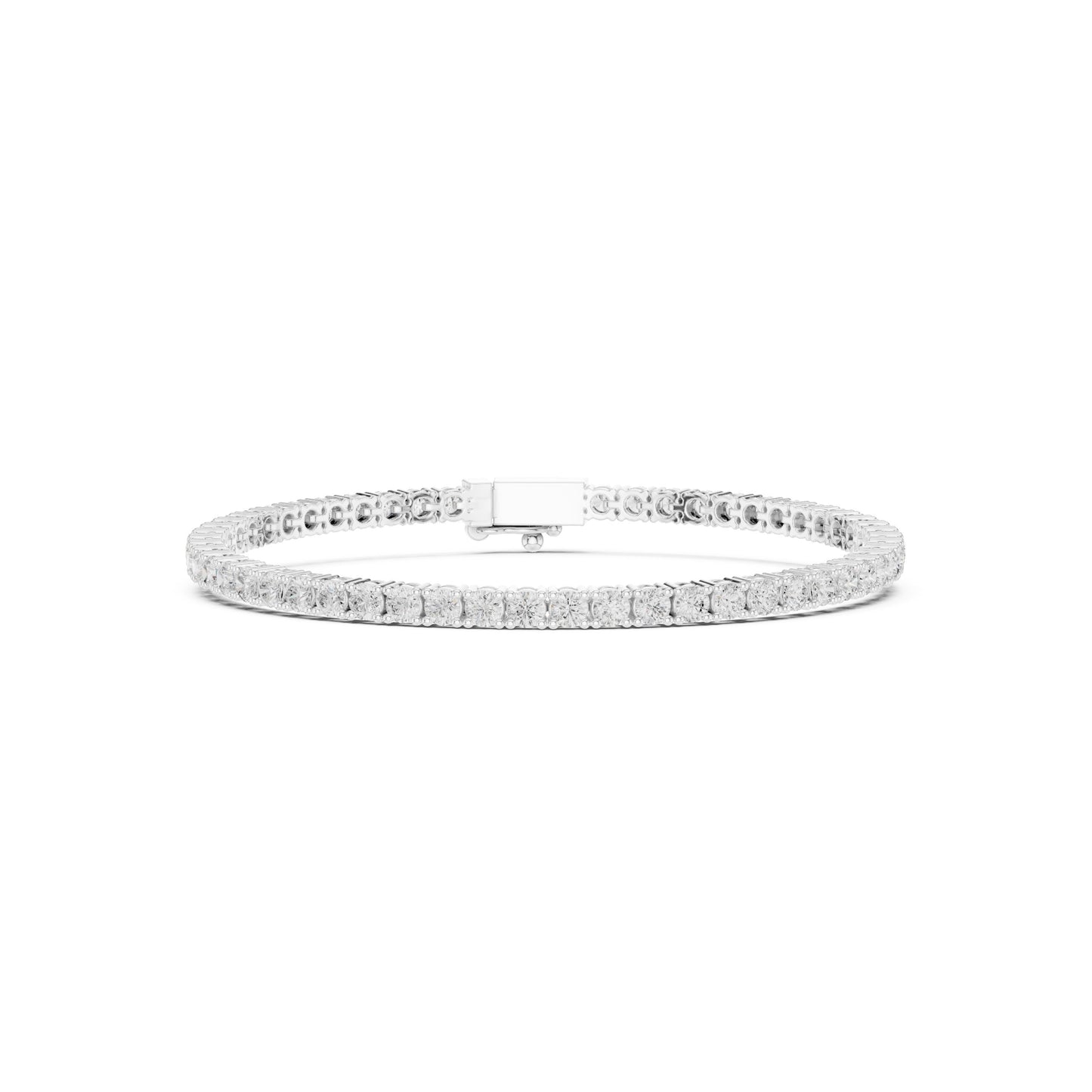Round Tennis Lab Grown Diamond Bracelet