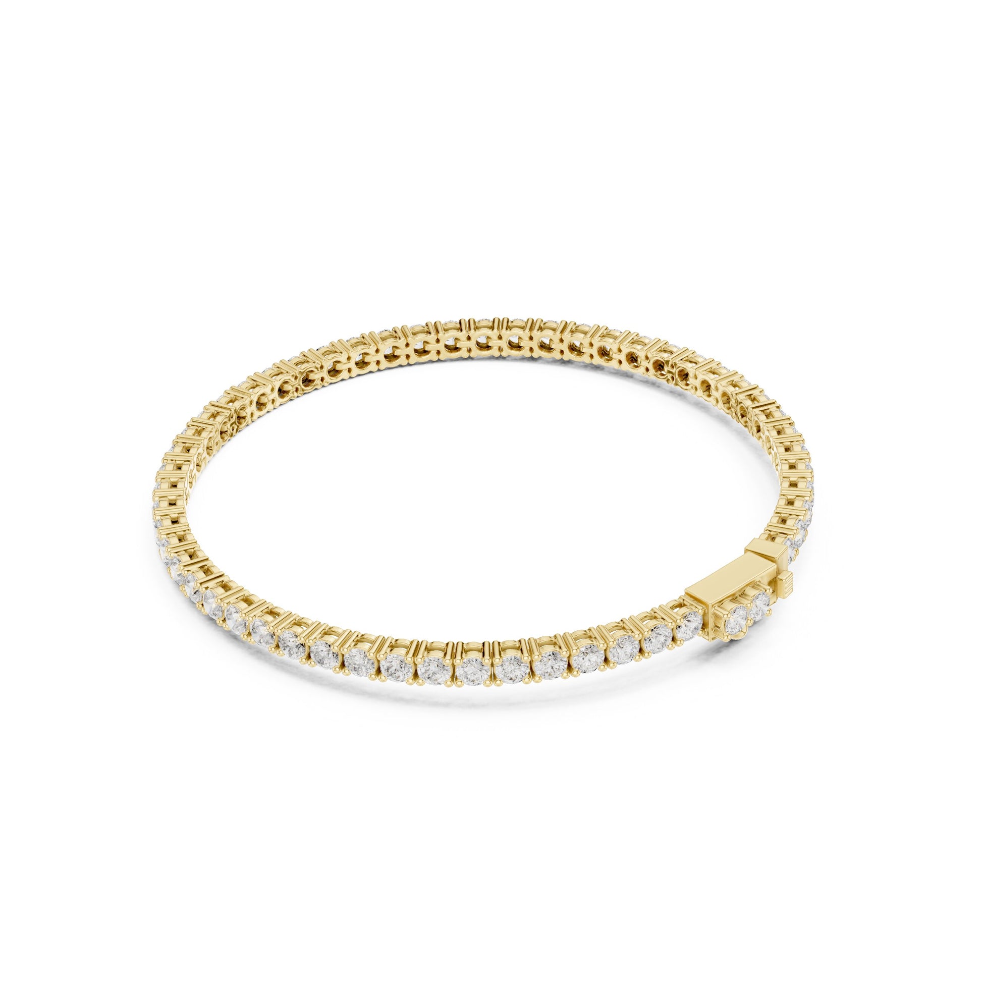 Round Tennis Lab Grown Diamond Bracelet