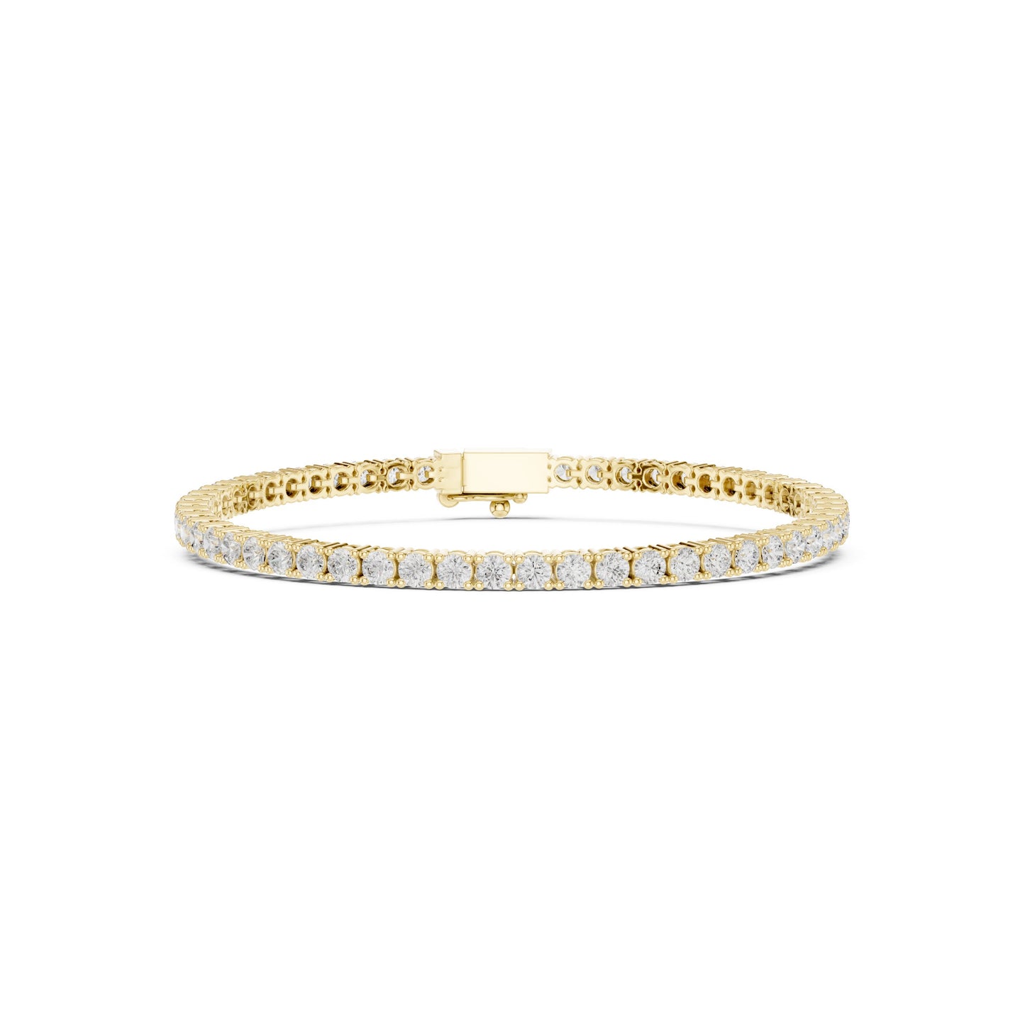 Round Tennis Lab Grown Diamond Bracelet