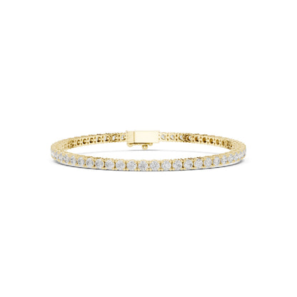Round Tennis Lab Grown Diamond Bracelet