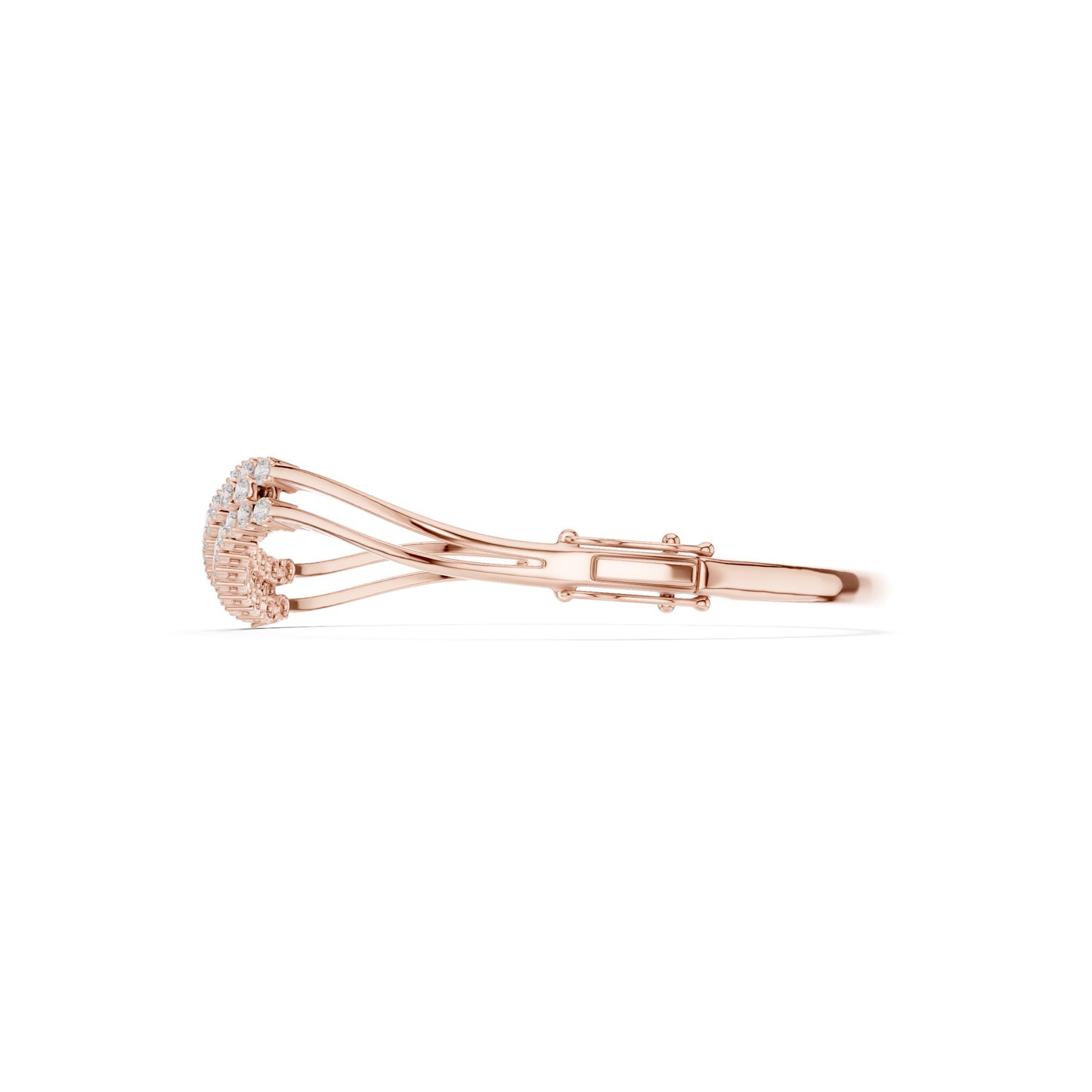 Round Bangle Lab Grown Diamond Bracelet