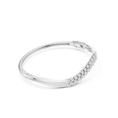 Round Bangle Lab Grown Diamond Bracelet