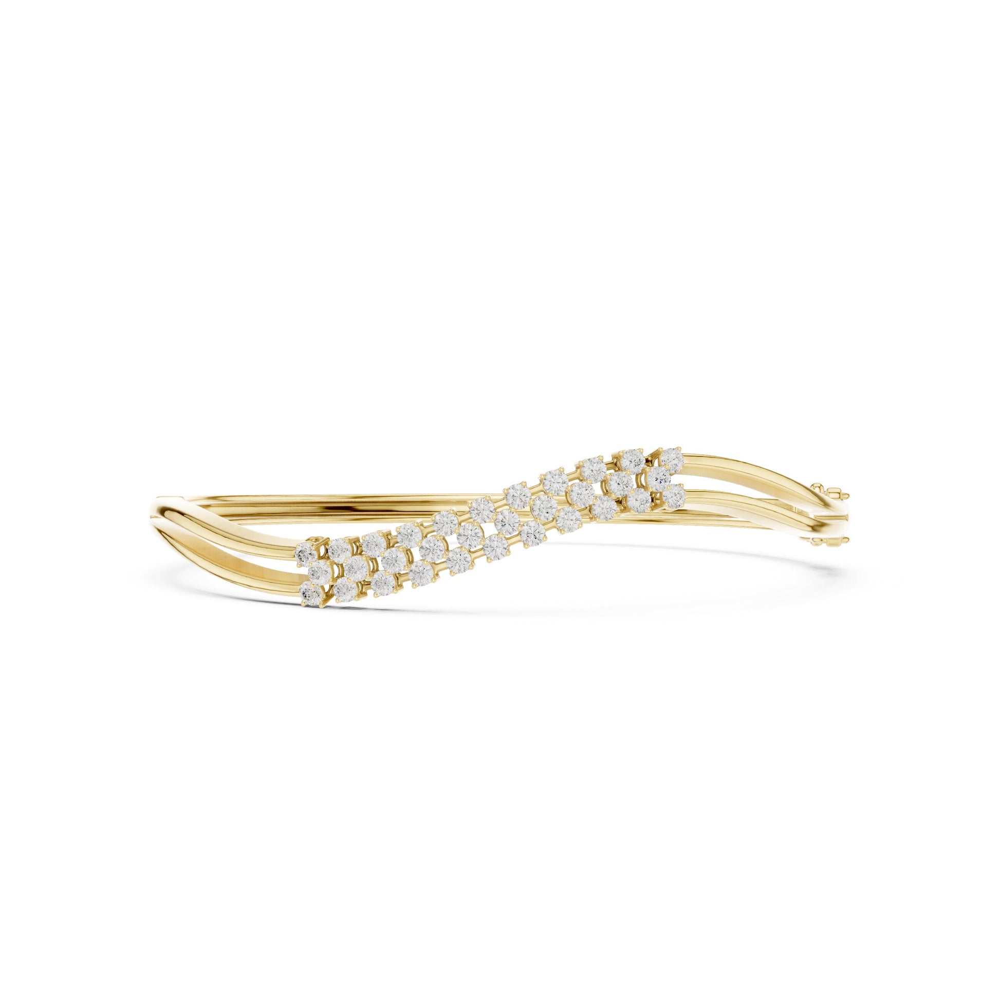 Round Bangle Lab Grown Diamond Bracelet