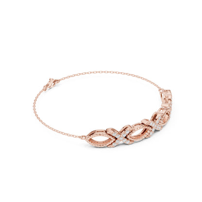 Marquise Link Lab Grown Diamond Bracelet