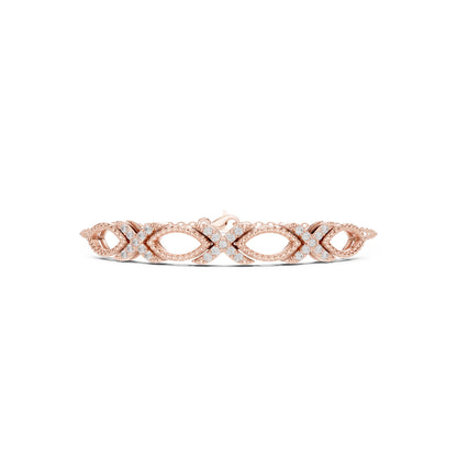 Marquise Link Lab Grown Diamond Bracelet