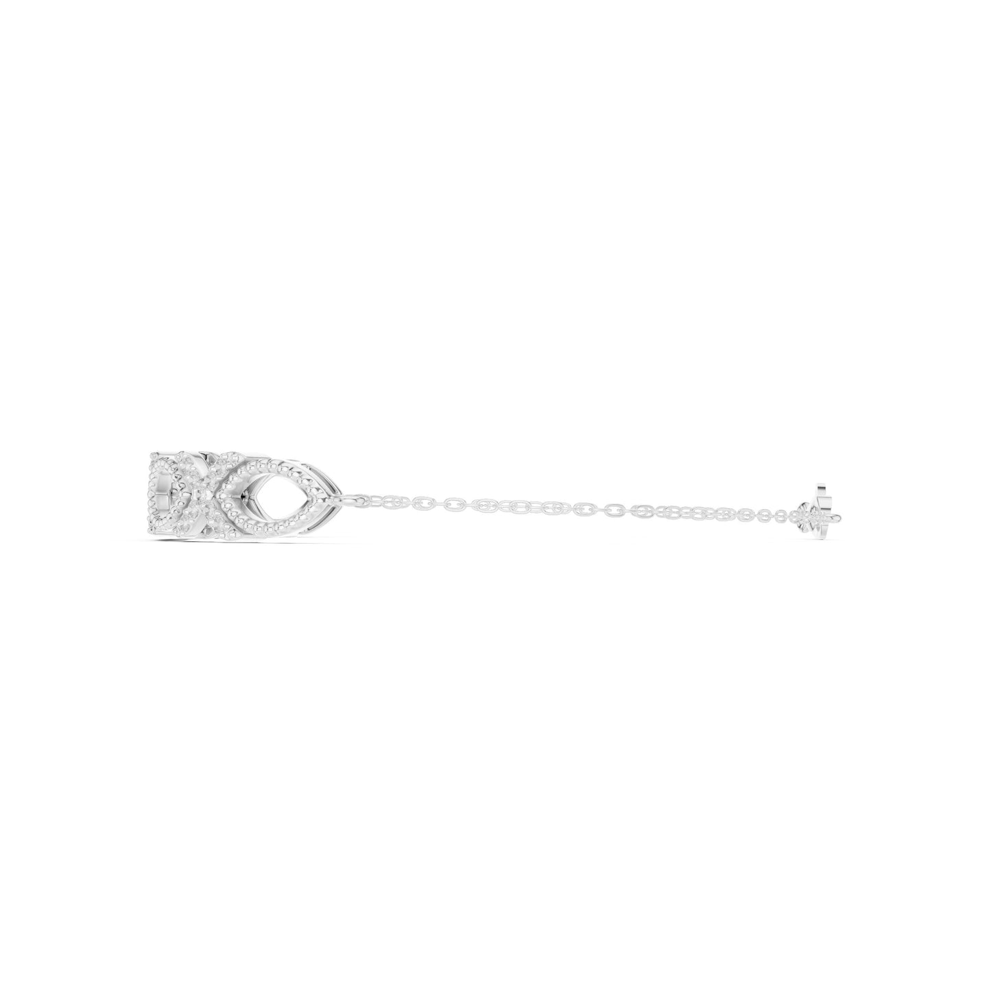 Marquise Link Lab Grown Diamond Bracelet