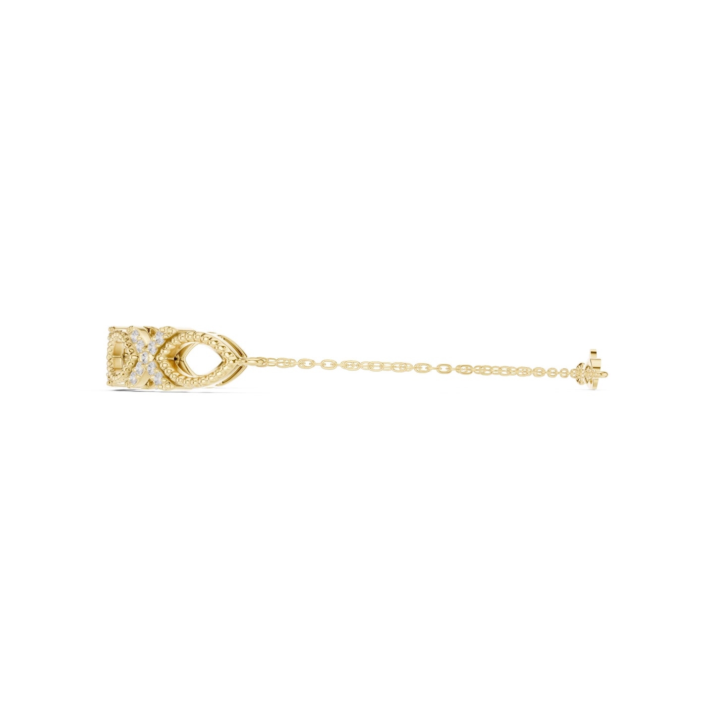 Marquise Link Lab Grown Diamond Bracelet