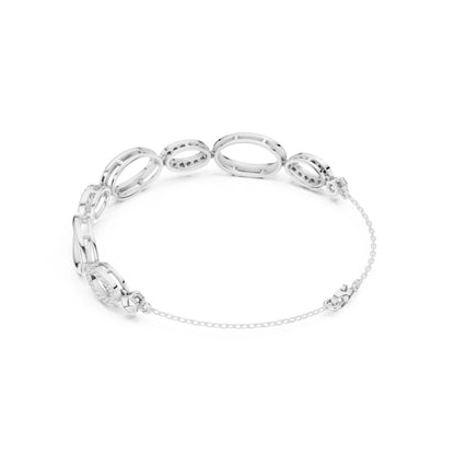 Round Link Lab Grown Diamond Bracelet