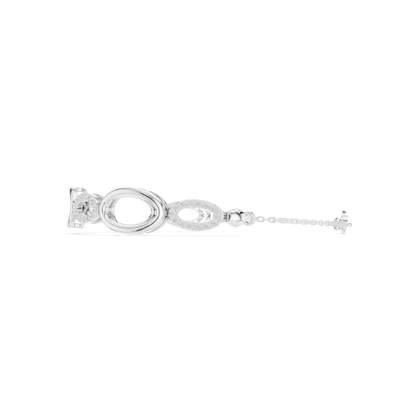 Round Link Lab Grown Diamond Bracelet