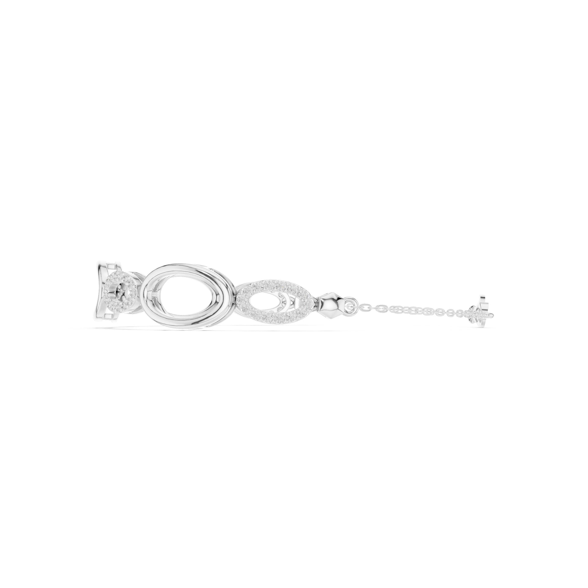 Round Link Lab Grown Diamond Bracelet