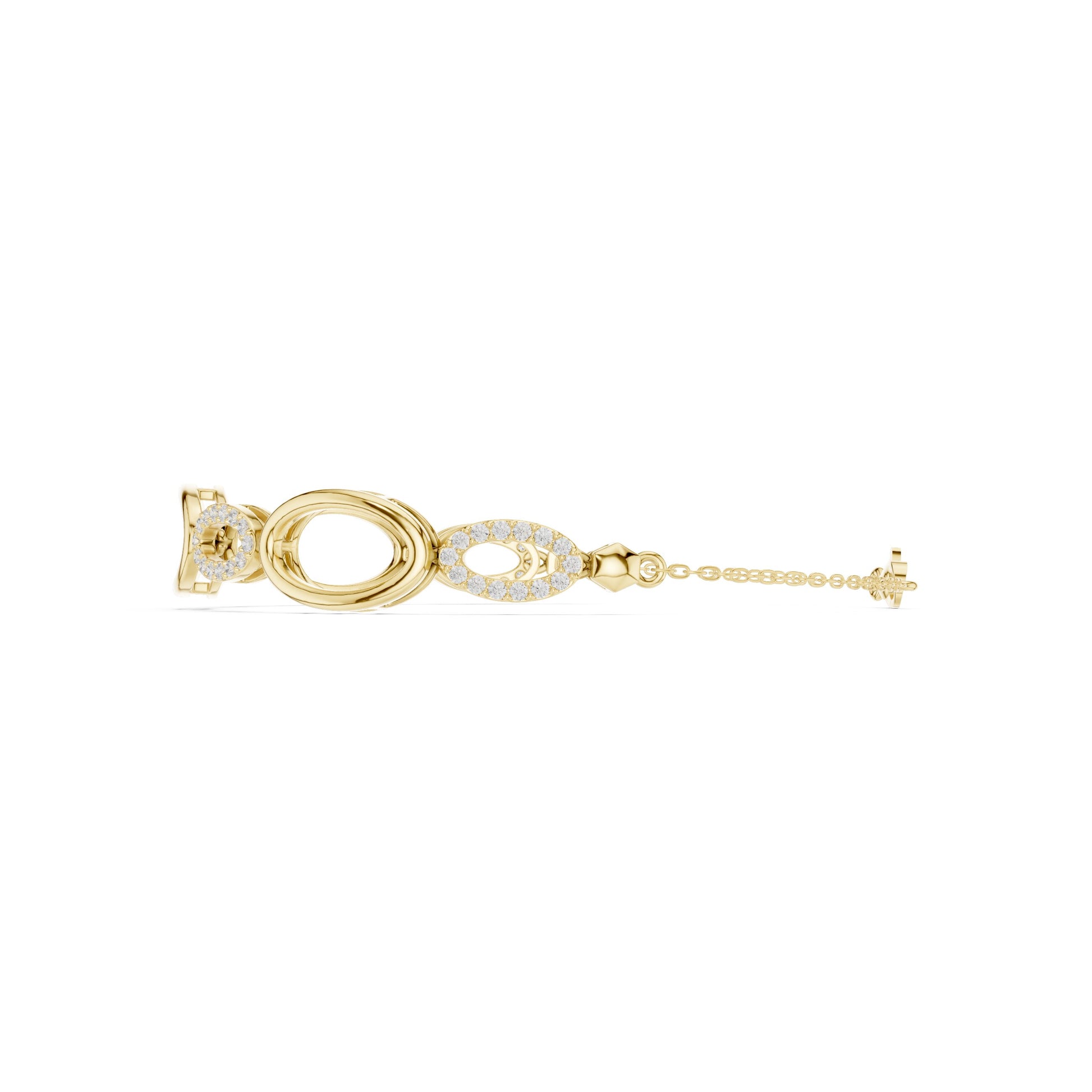 Round Link Lab Grown Diamond Bracelet