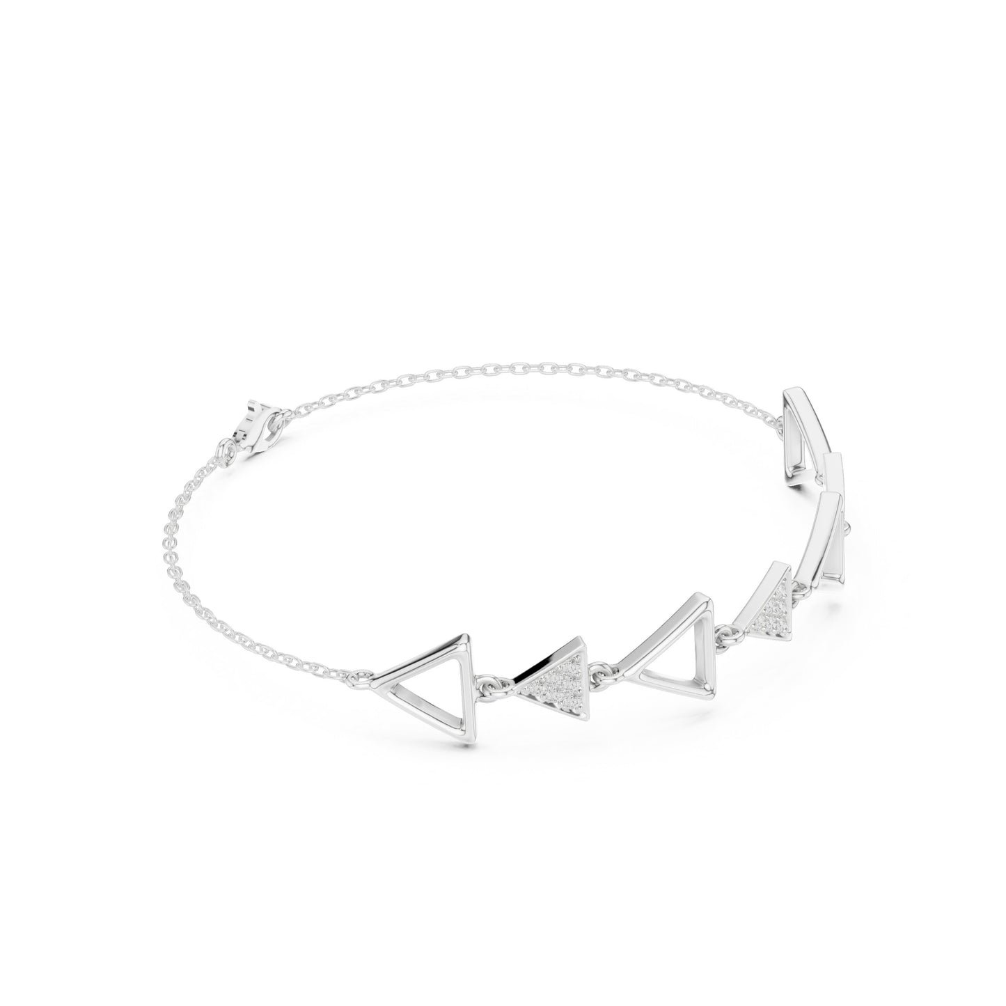 Round Chain Lab Grown Diamond Bracelet