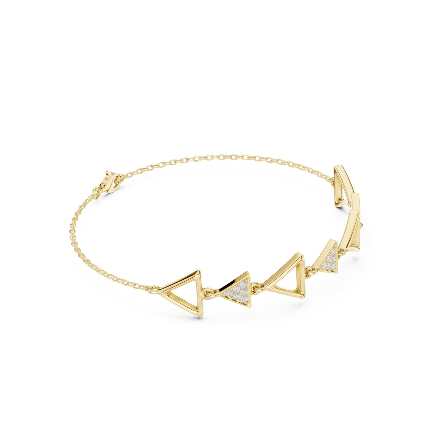 Round Chain Lab Grown Diamond Bracelet