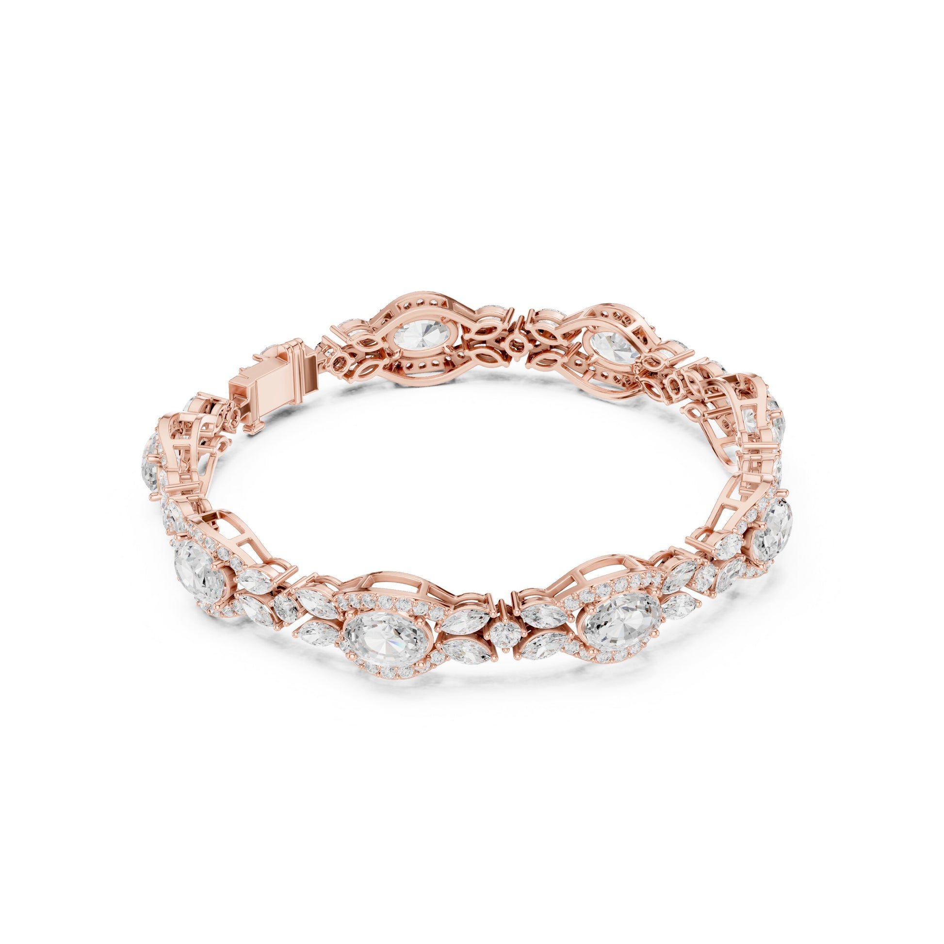 Pear Tennis Lab Grown Diamond Bracelet