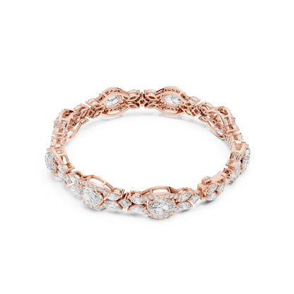 Pear Tennis Lab Grown Diamond Bracelet