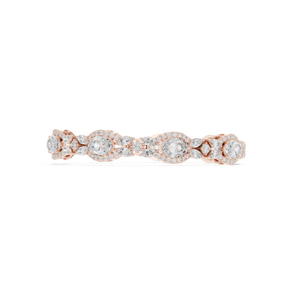 Pear Tennis Lab Grown Diamond Bracelet