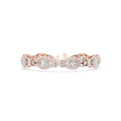 Pear Tennis Lab Grown Diamond Bracelet