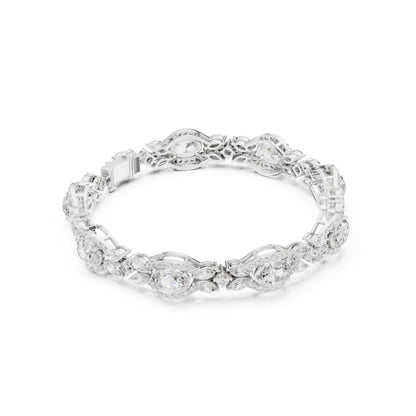 Pear Tennis Lab Grown Diamond Bracelet