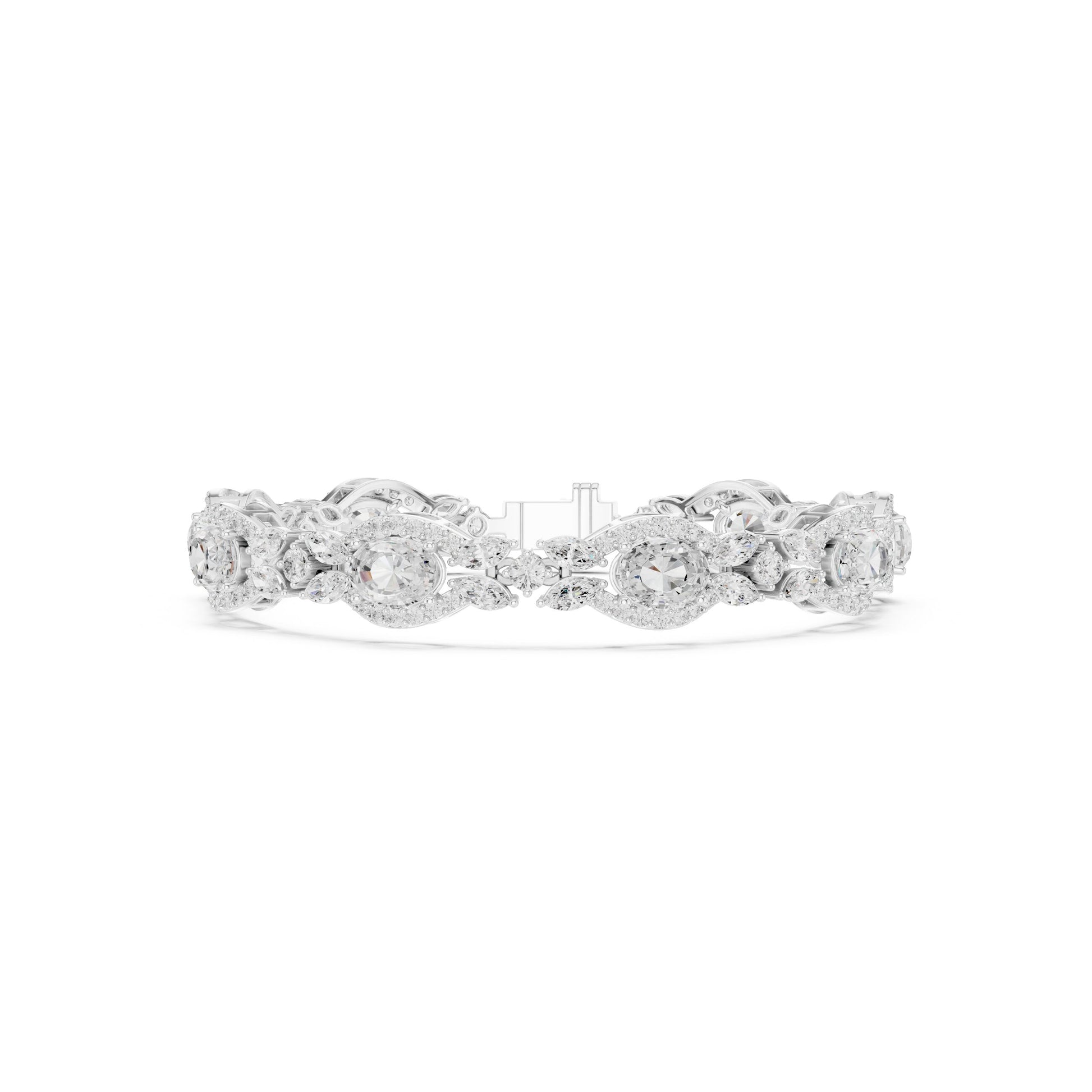 Pear Tennis Lab Grown Diamond Bracelet