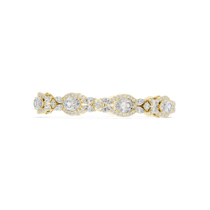 Pear Tennis Lab Grown Diamond Bracelet