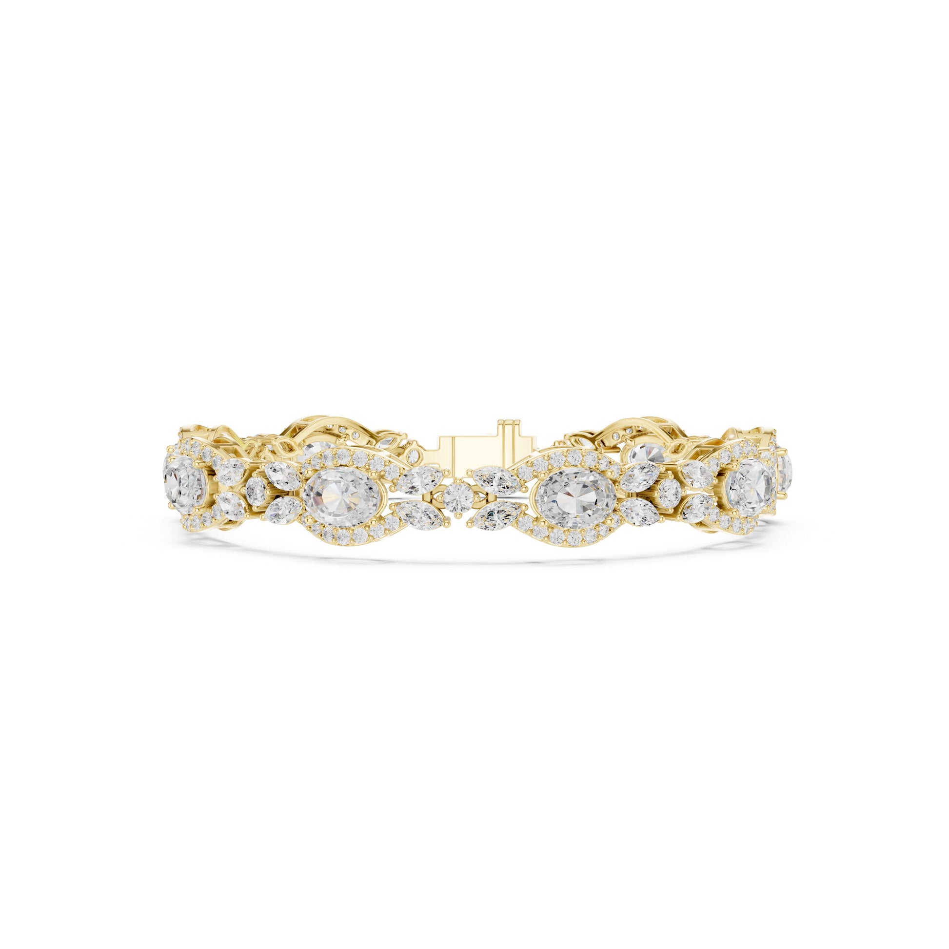 Pear Tennis Lab Grown Diamond Bracelet
