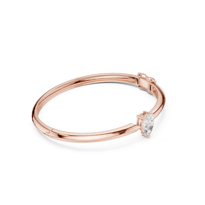 Pear Bangle Lab Grown Diamond Bracelet