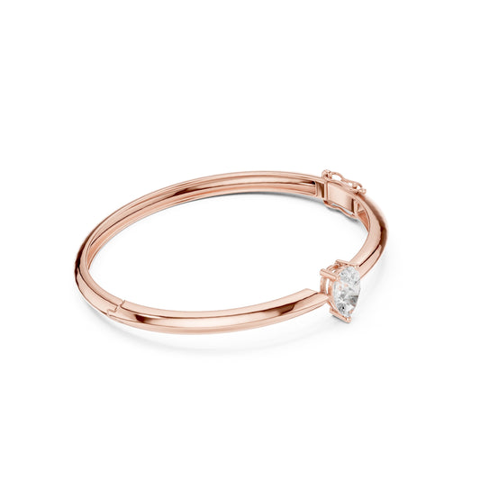 Pear Bangle Lab Grown Diamond Bracelet