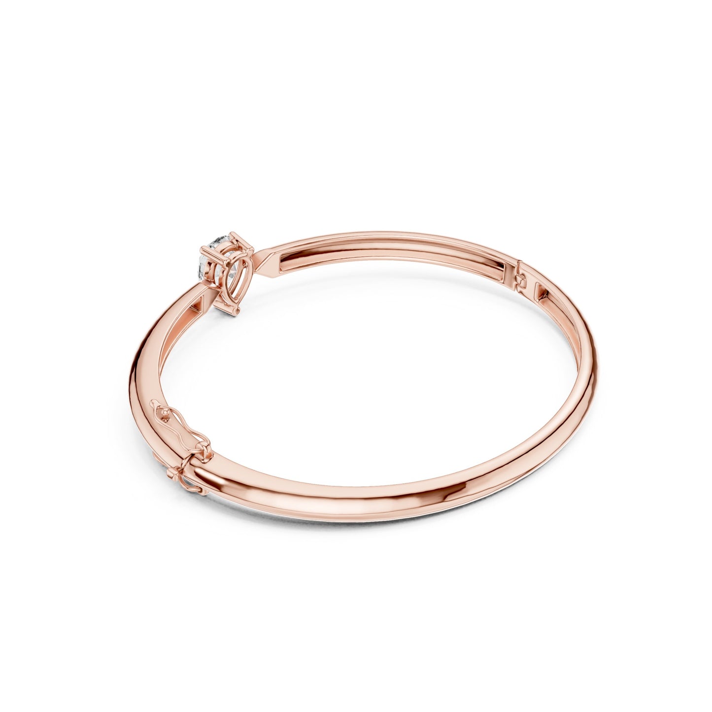Pear Bangle Lab Grown Diamond Bracelet