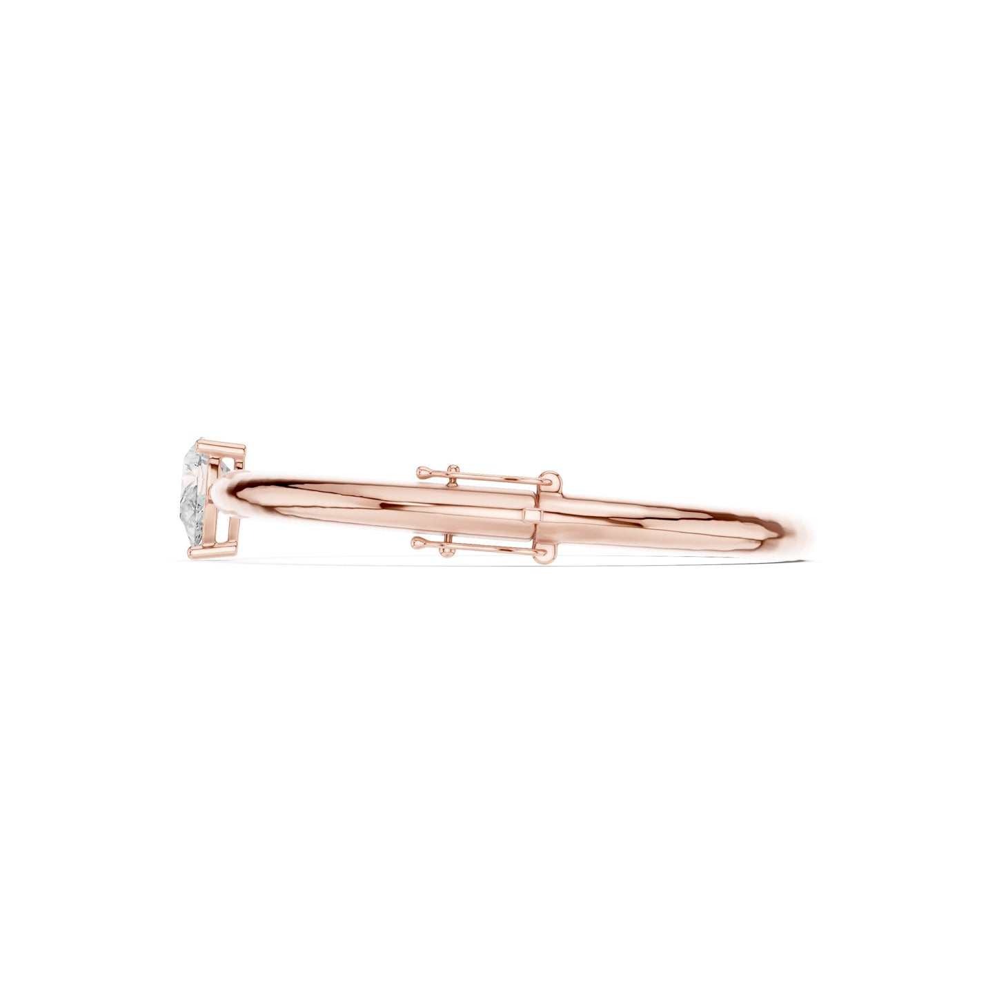 Pear Bangle Lab Grown Diamond Bracelet