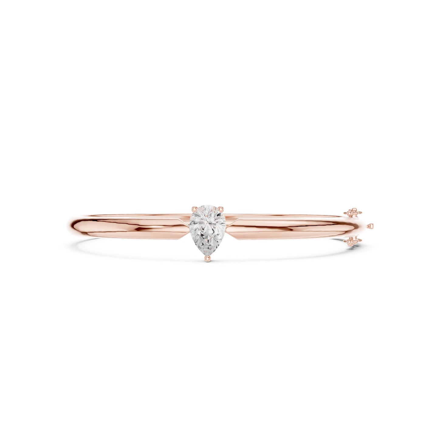 Pear Bangle Lab Grown Diamond Bracelet