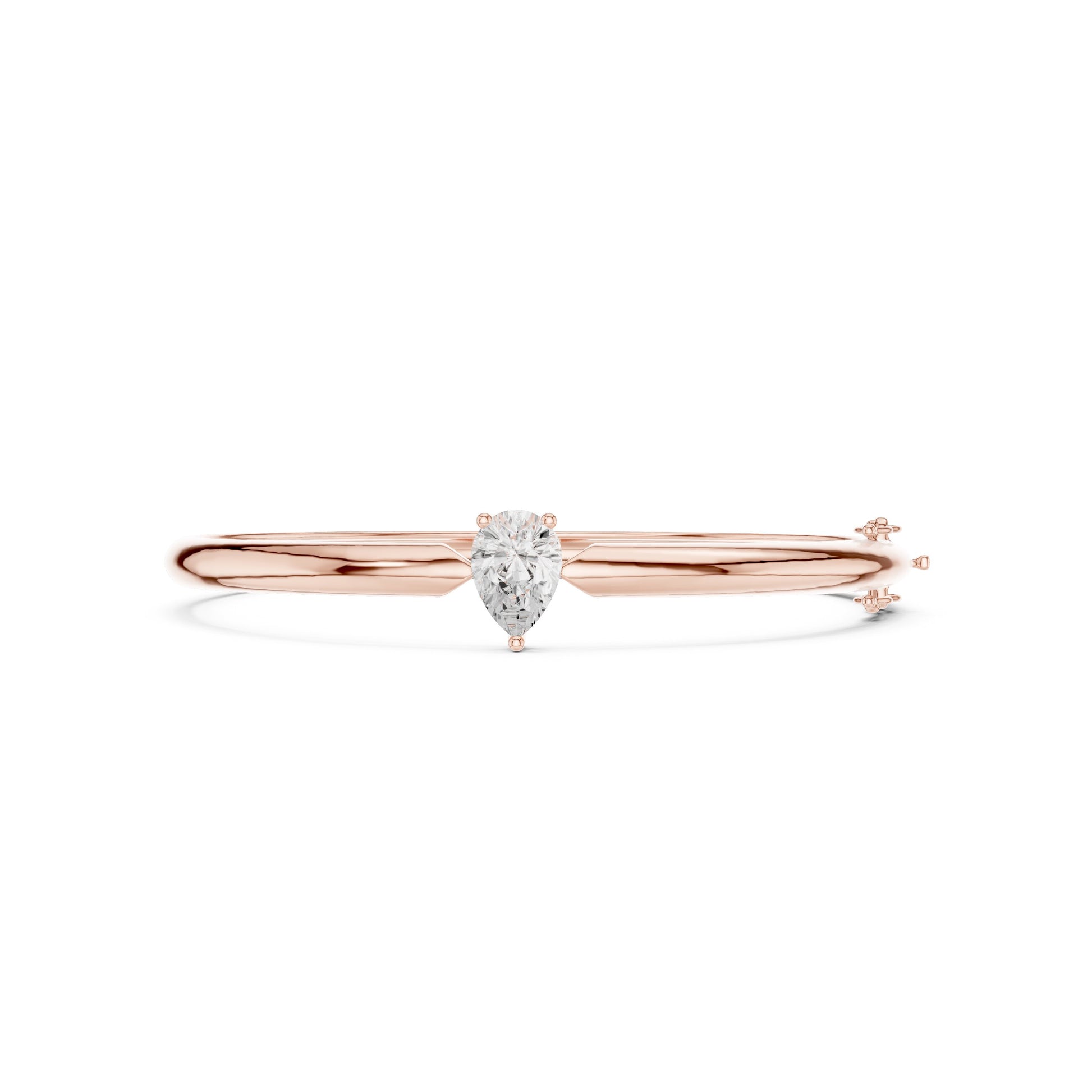 Pear Bangle Lab Grown Diamond Bracelet