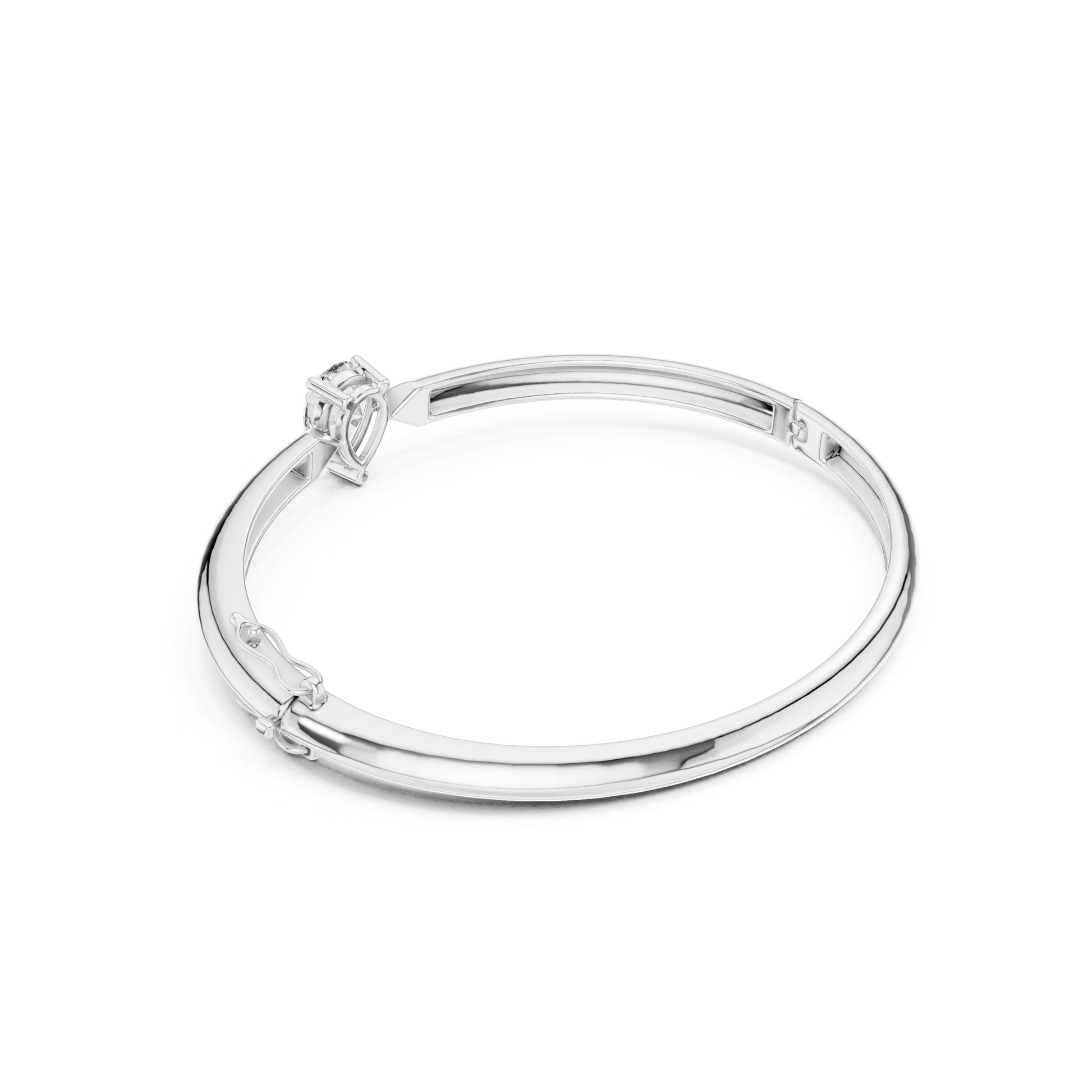 Pear Bangle Lab Grown Diamond Bracelet