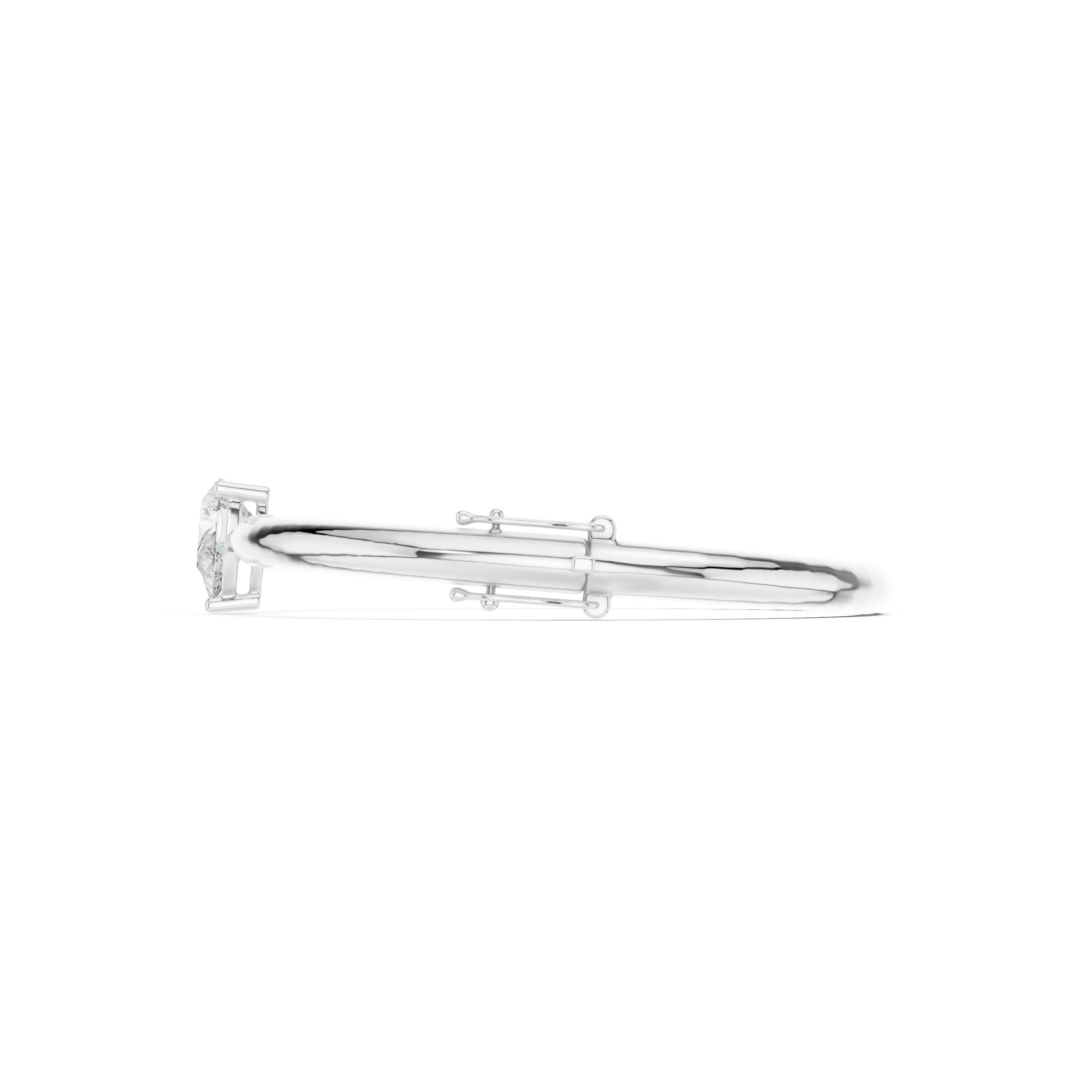 Pear Bangle Lab Grown Diamond Bracelet
