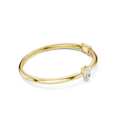 Pear Bangle Lab Grown Diamond Bracelet