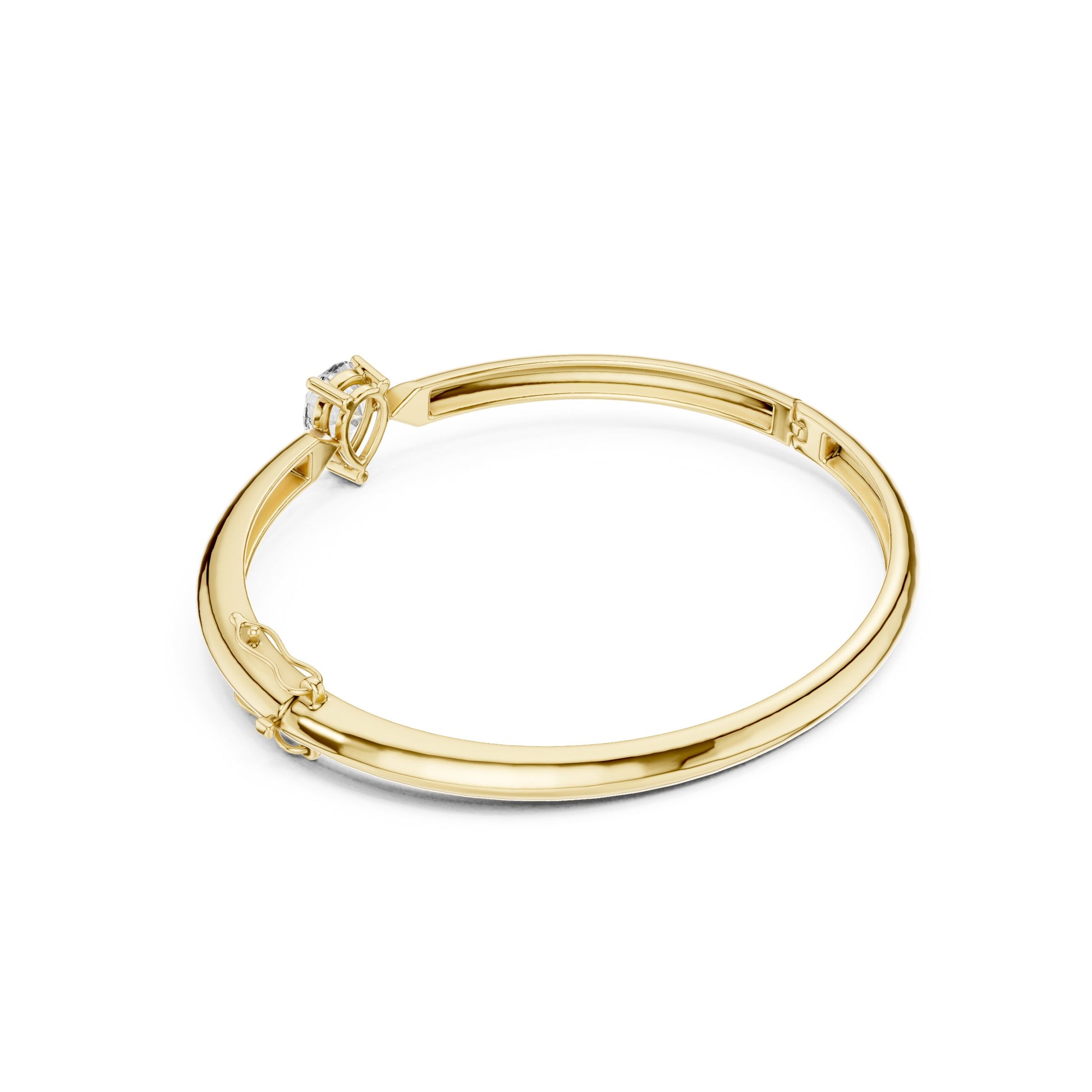 Pear Bangle Lab Grown Diamond Bracelet