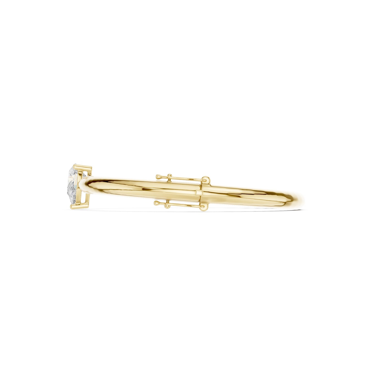 Pear Bangle Lab Grown Diamond Bracelet