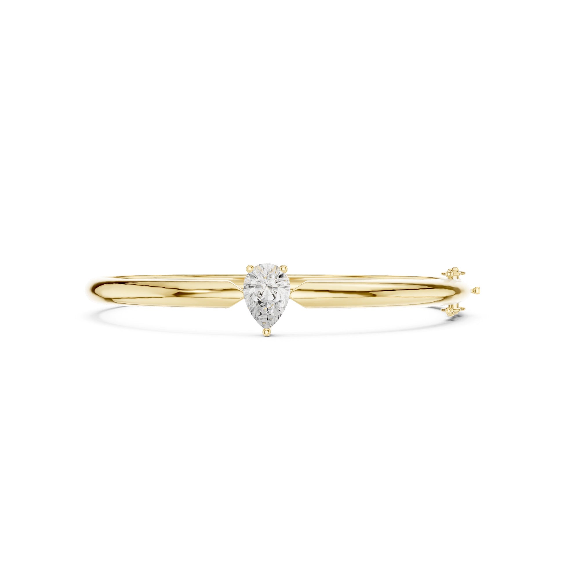 Pear Bangle Lab Grown Diamond Bracelet