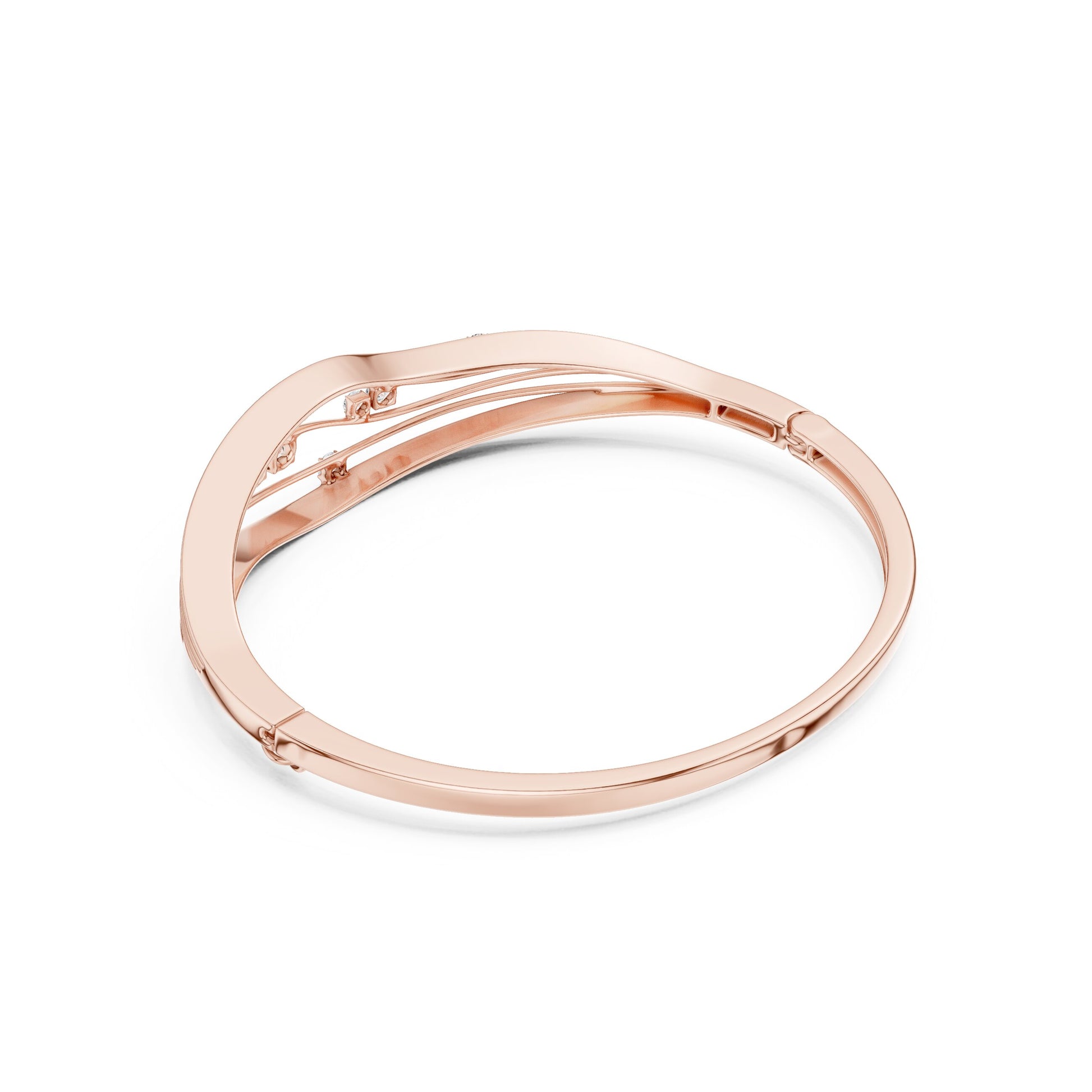 Round Bangle Lab Grown Diamond Bracelet