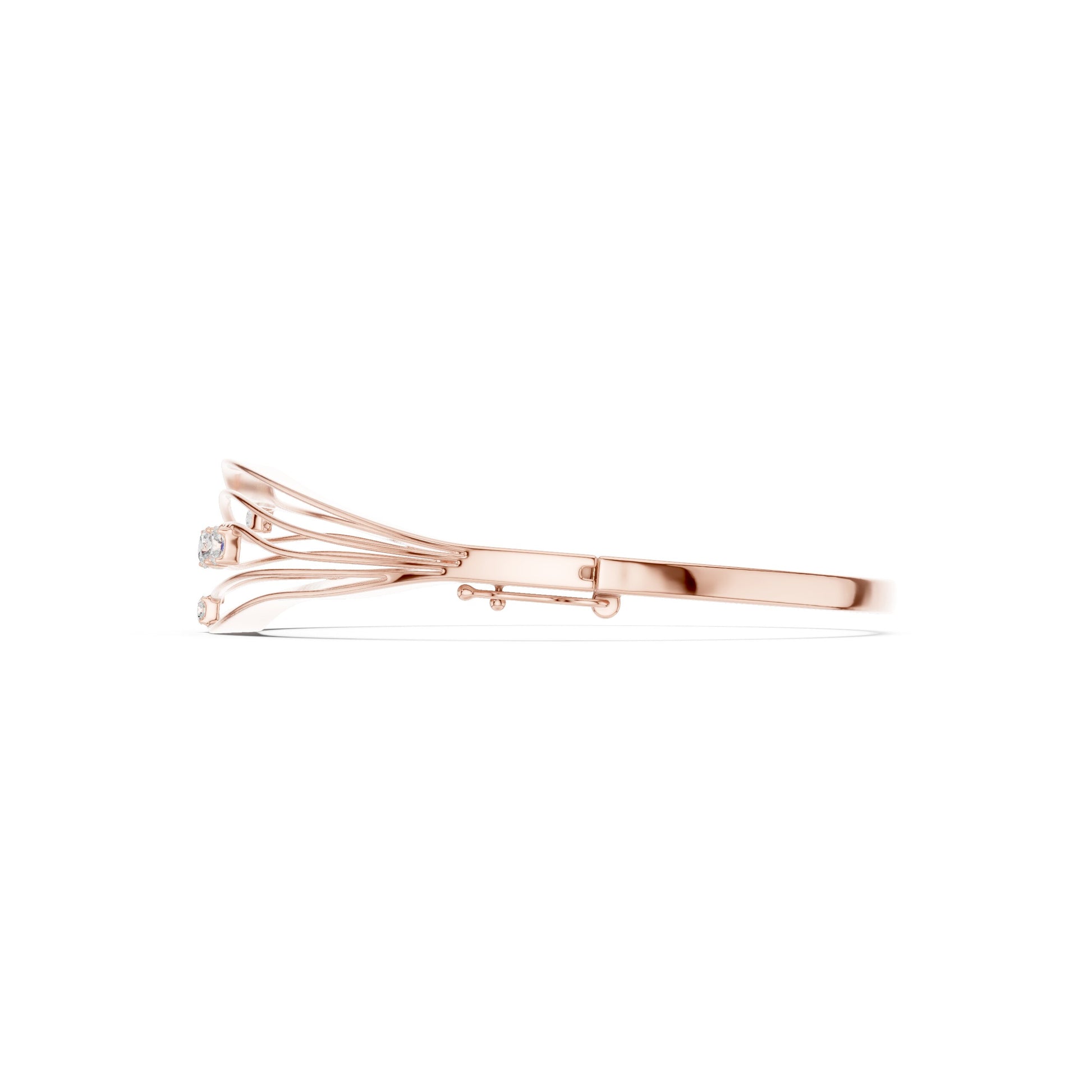 Round Bangle Lab Grown Diamond Bracelet