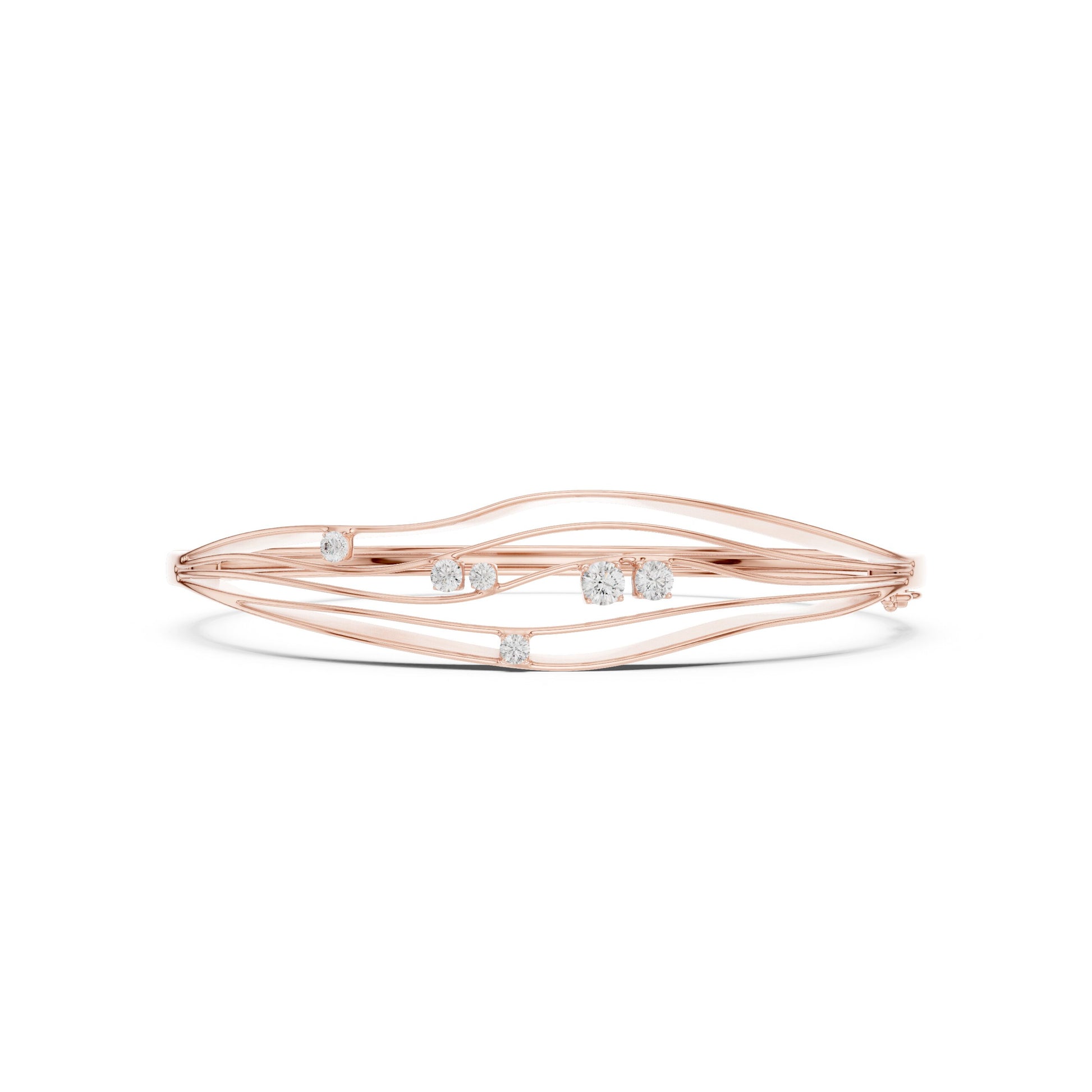 Round Bangle Lab Grown Diamond Bracelet