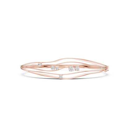 Round Bangle Lab Grown Diamond Bracelet