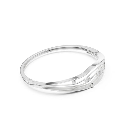 Round Bangle Lab Grown Diamond Bracelet