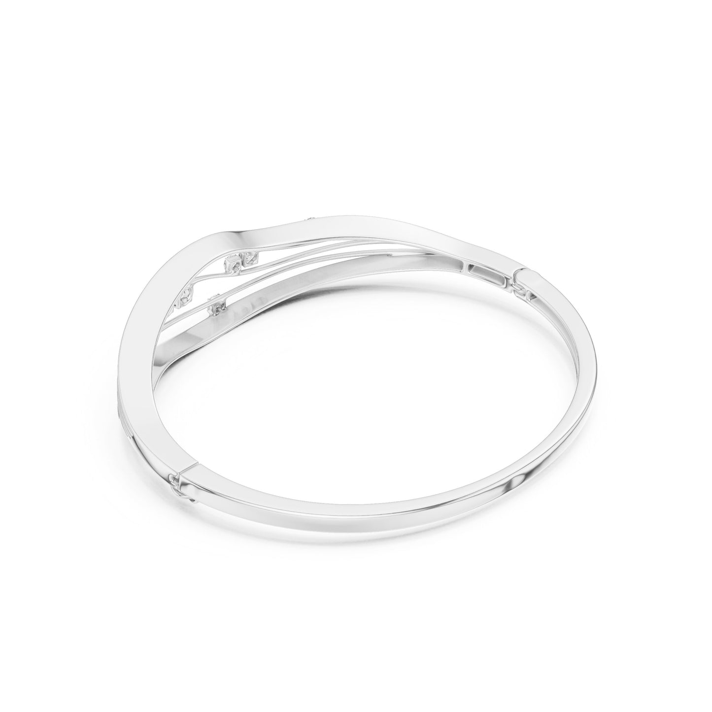 Round Bangle Lab Grown Diamond Bracelet