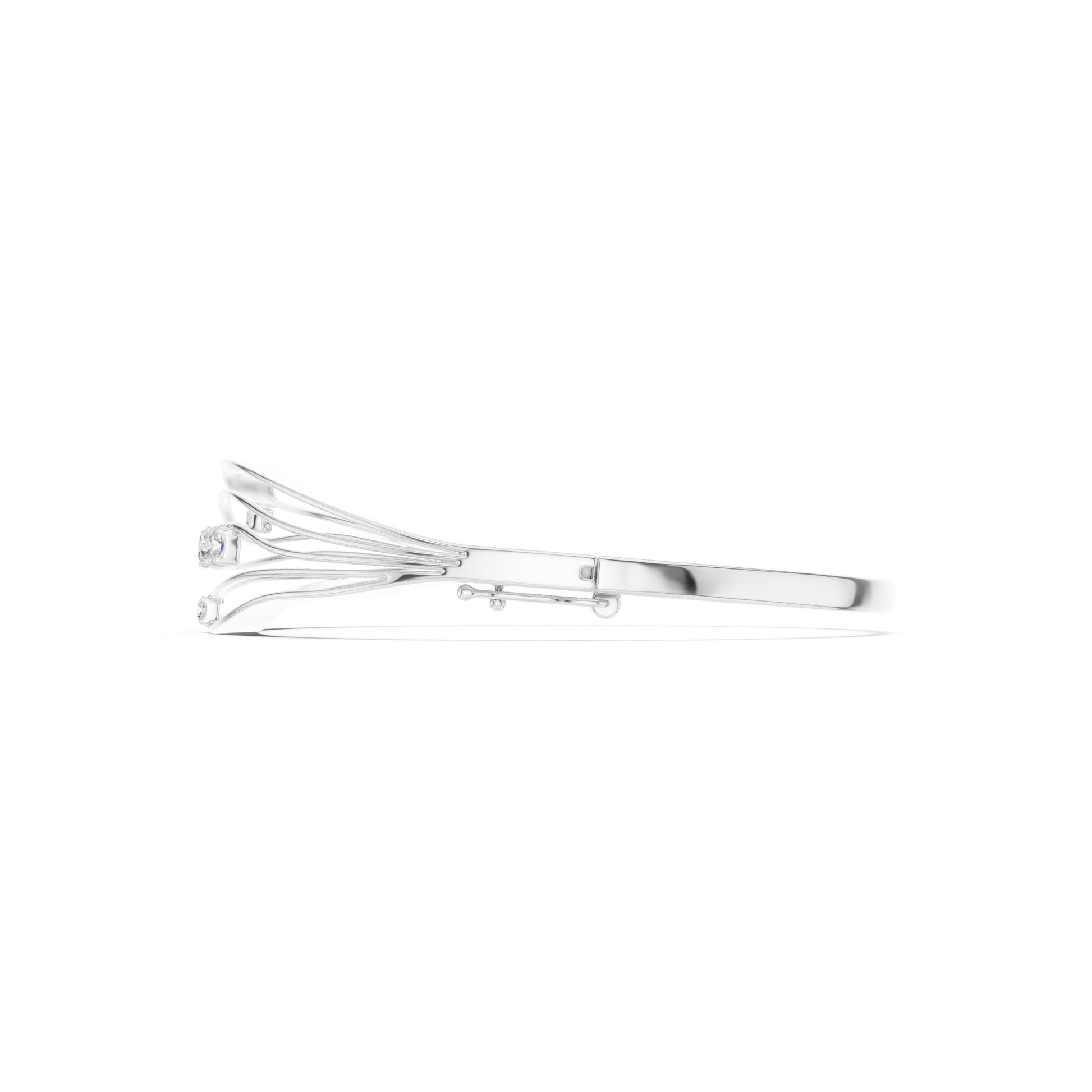 Round Bangle Lab Grown Diamond Bracelet